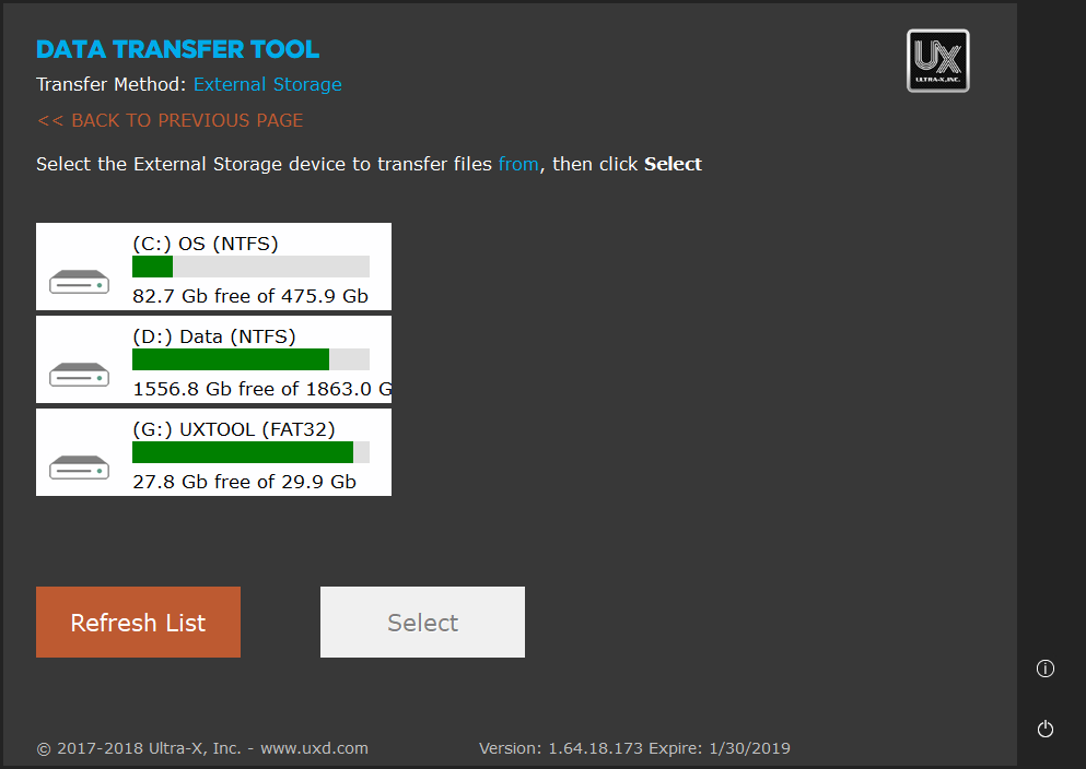 HOW TO: USING THE DATA TRANSFER TOOL - External Storage Transfer Mode ...